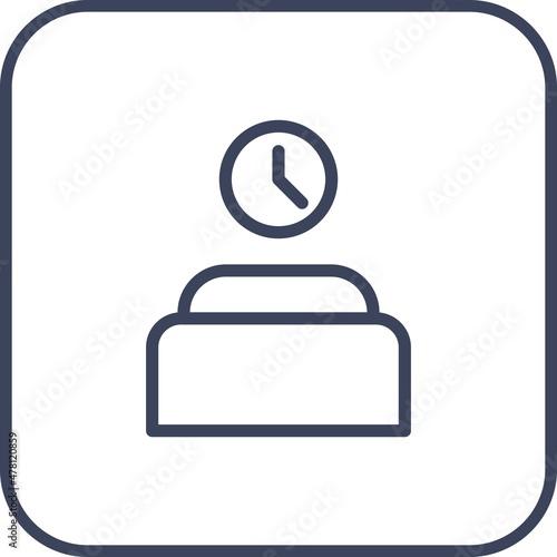 Insomina Line Round Corner Vector Icon Design