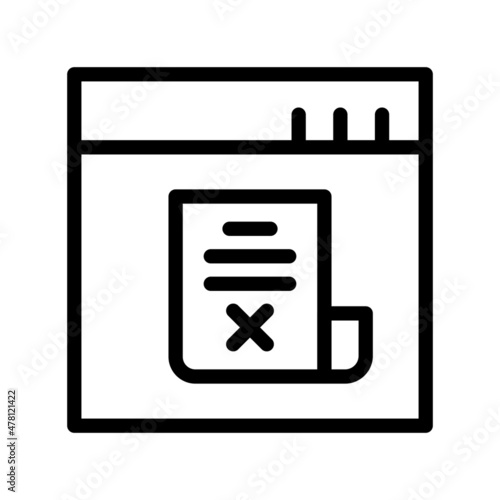 Fake News Line Vector Icon Design