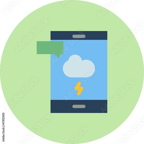 Cyberbullying Flat Circle Vector Icon Design