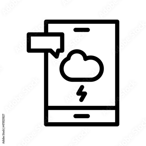 Cyberbullying Line Vector Icon Design