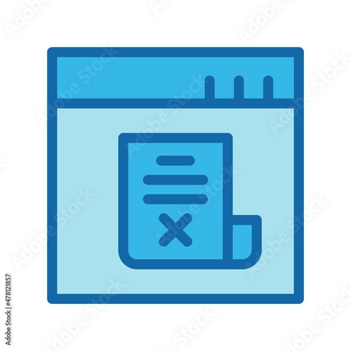 Fake News Line Filled Blue Vector Icon Design
