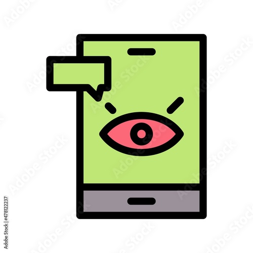 Spyware Line Filled Vector Icon Design