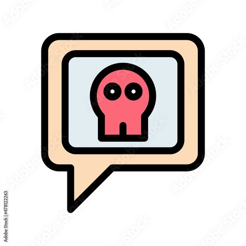 Blackmail Line Filled Vector Icon Design