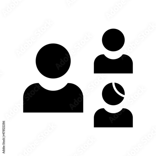 Family Glyph Vector Icon Design