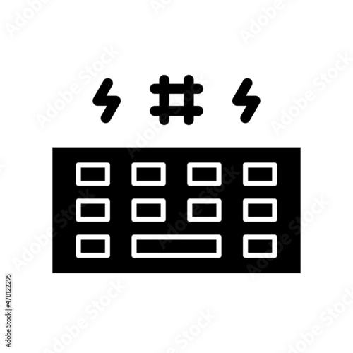 Cyberbullying Glyph Vector Icon Design
