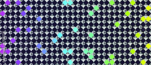 Technology background with color square and shapes. Abstract black squares pattern with gradient backlight. Hi-tech futuristic background. Modern futuristic vector texture. EPS 10