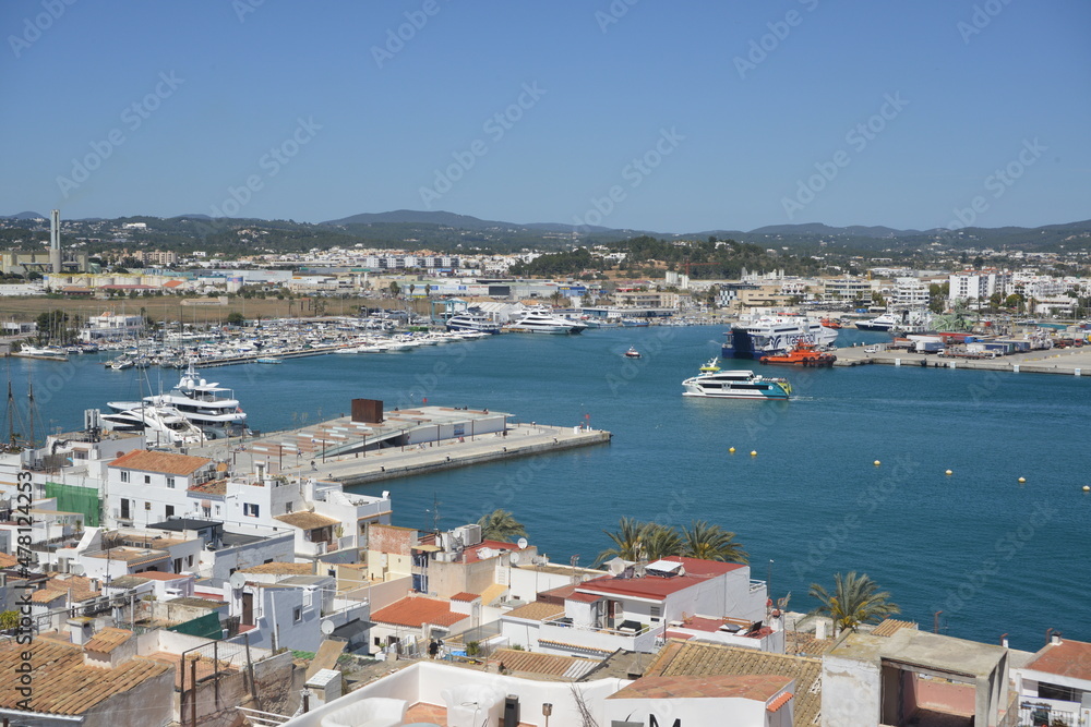 Port of the city Ibiza