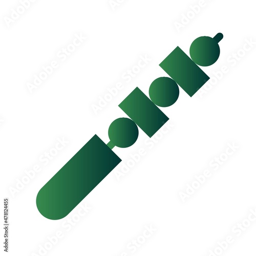 Kebab Glyph Gradient Vector Icon Design