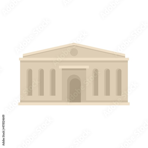 Theater icon flat isolated vector