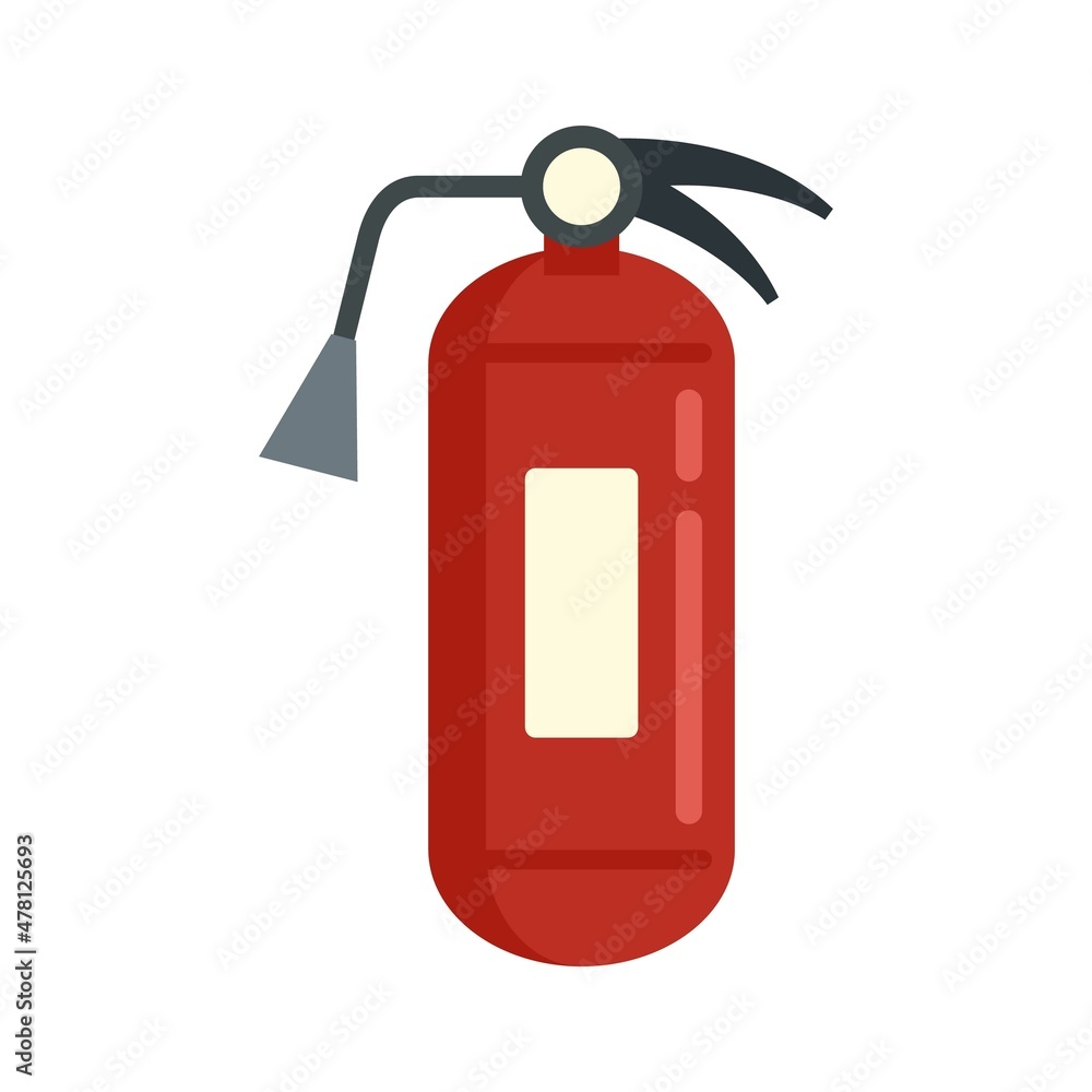 Fire extinguisher water icon flat isolated vector Fire extinguisher water icon flat isolated vector