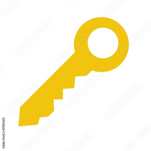 Key Flat Vector Icon Design