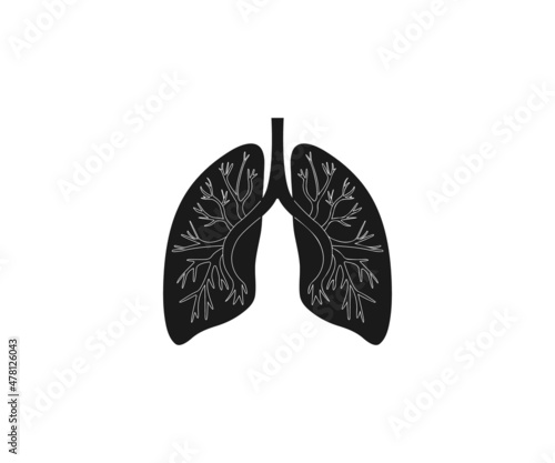 Lungs SVG, Medical image SVG, Human lungs SVG, Bronchial, Human, SVG