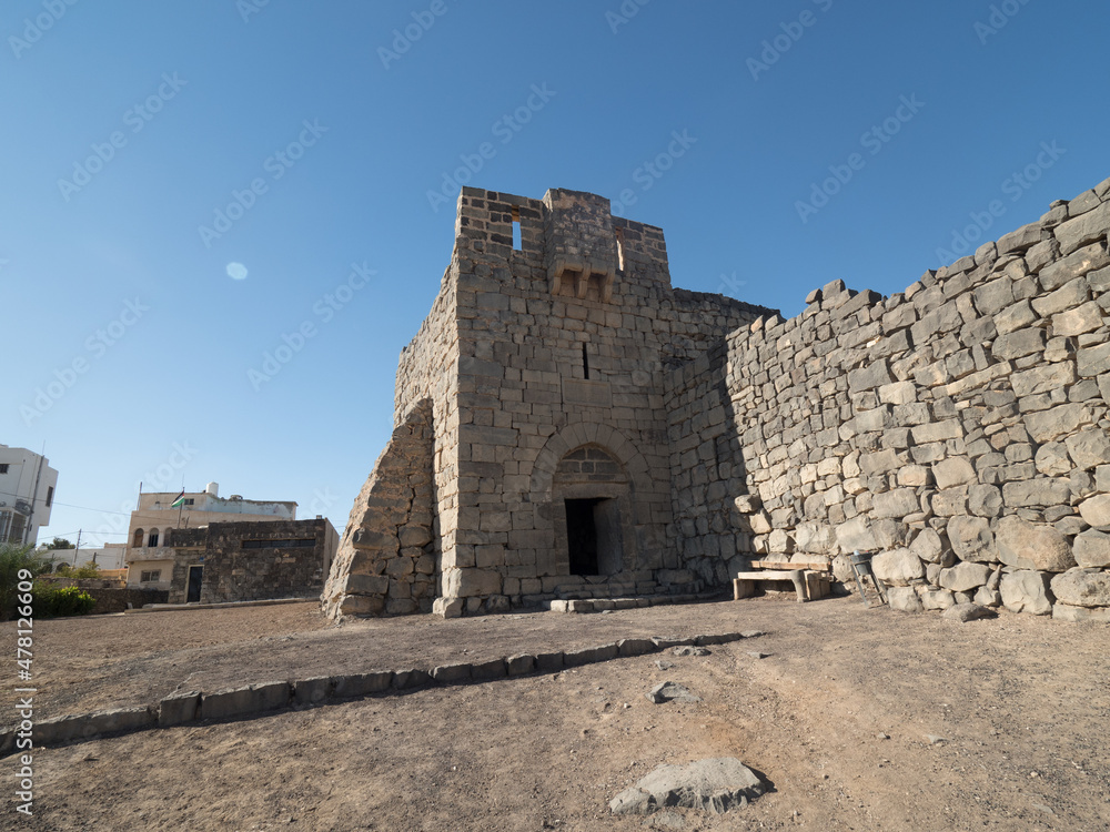 Castillo Al-Azraq, en Jordania, Asia