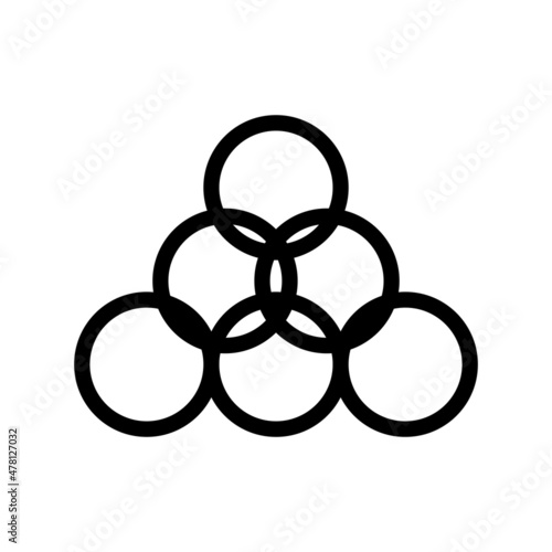 Circular Diagram Line Vector Icon Design