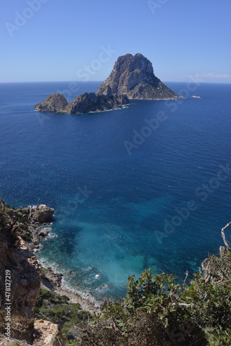 The iconic es vedra rock in ibiza
