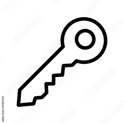 Key Line Vector Icon Design