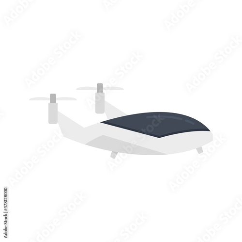 Tela Flying unmanned taxi icon flat isolated vector