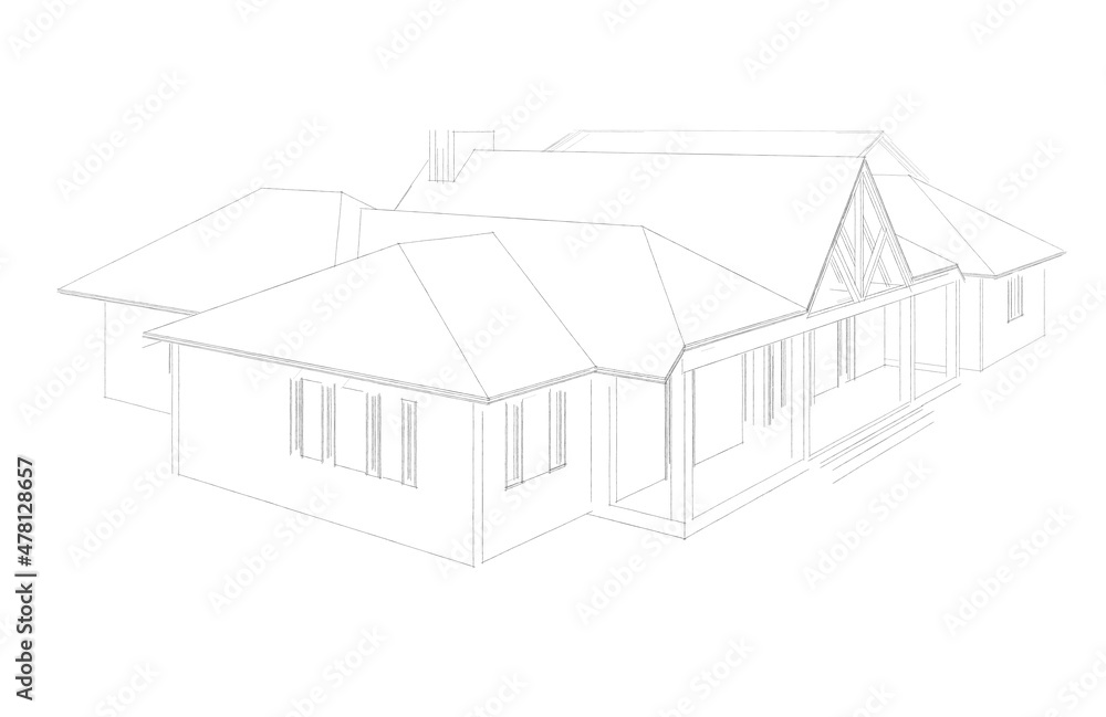 3d render of ranch, texas house 3d render of ranch, texas house