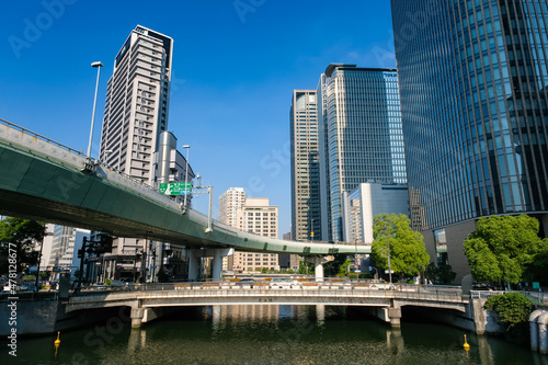 大阪市 肥後橋の高層ビル群