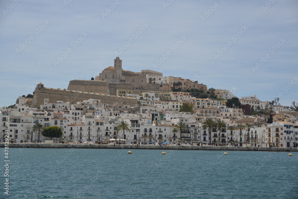 view of the old town of ibiza