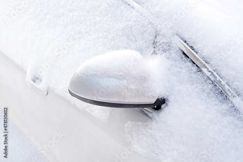 Car covered in snow