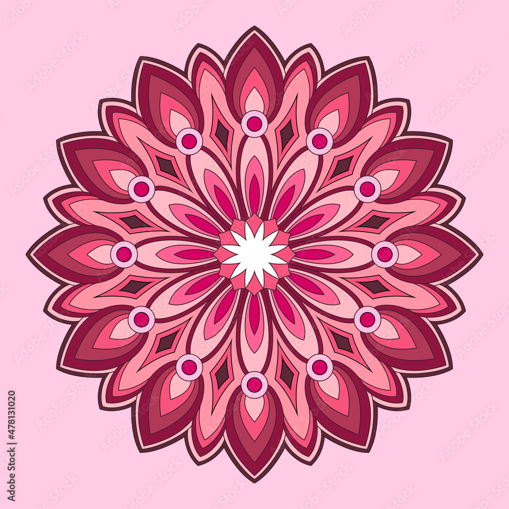 Vintage decorative elements. Oriental pattern, vector illustration. Mandala.