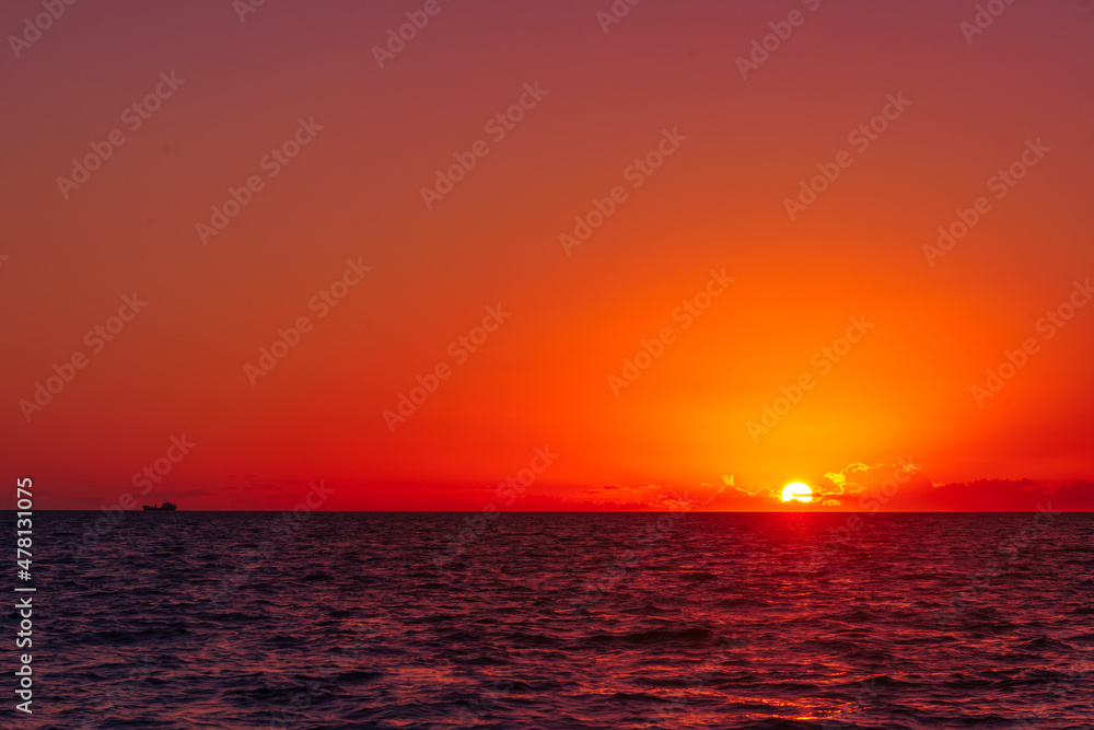 Sunset over Grace Bay, Pelican Beach, Providenciales, Turks and Caicos