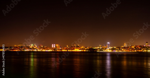 Sunset over the Istanbul Bosphorus © blackdiamond67