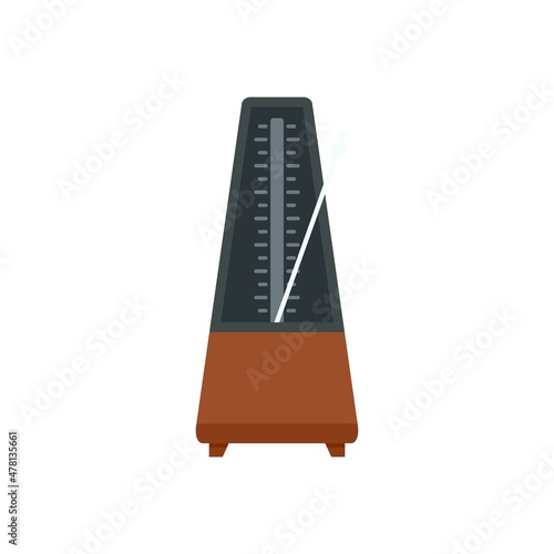 Device metronome icon flat isolated vector