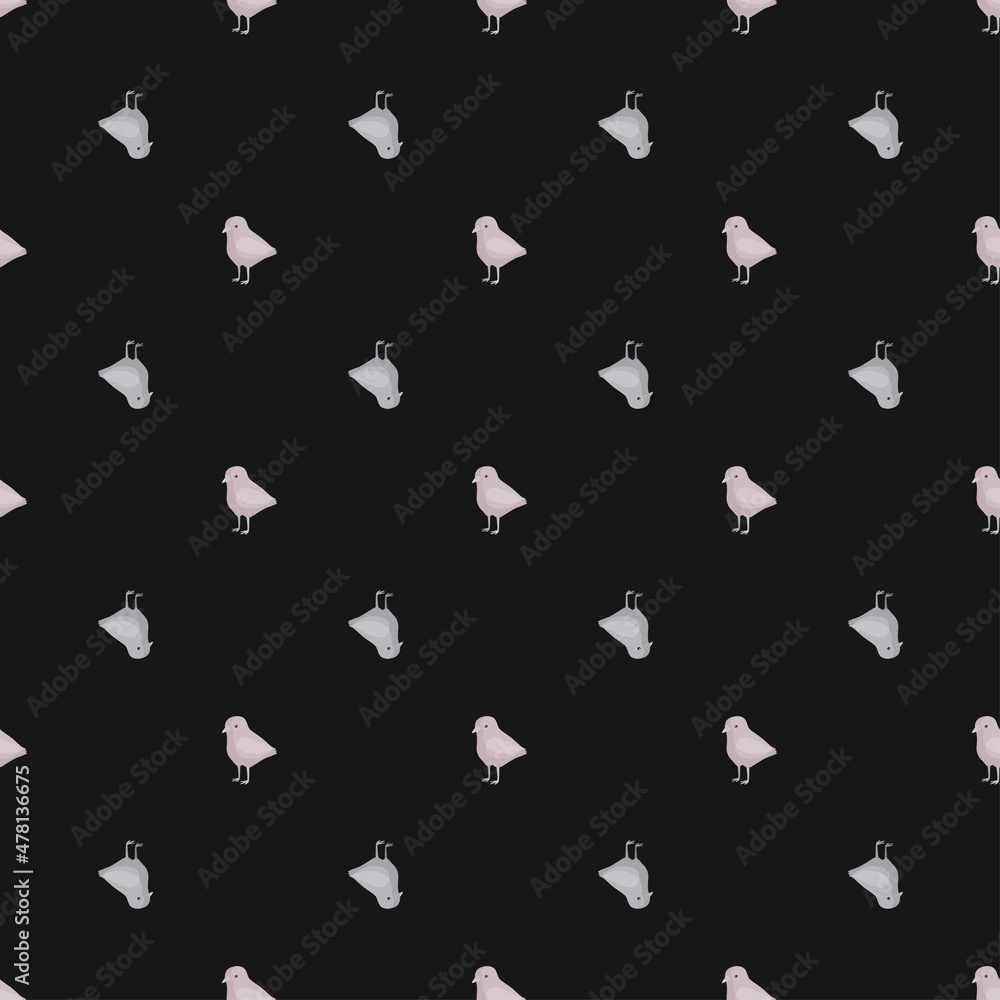 Seamless pattern of chicken. Domestic animals on colorful background. Vector illustration for textile. Seamless pattern of chicken. Domestic animals on colorful background. Vector illustration for textile.