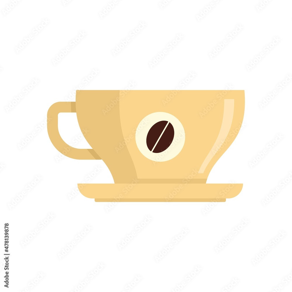 French coffee cup icon flat isolated vector French coffee cup icon flat isolated vector