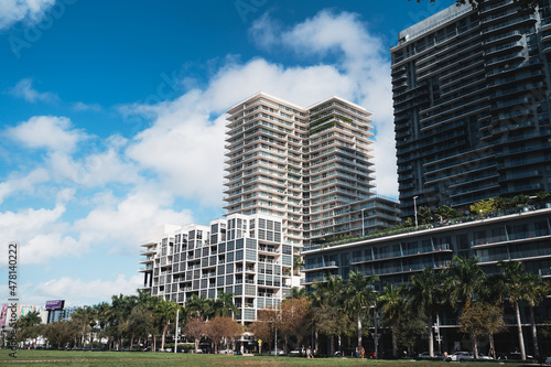 buildings in downtown city midtown Miami Florida luxury rent urban apartment 