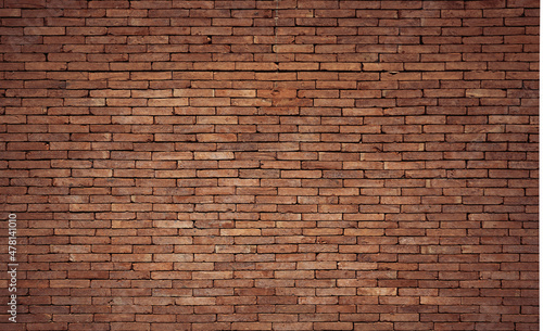 Old brown brick wall texture can be use as background 