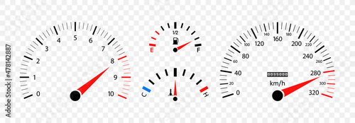 Fotografiet Car speedometer