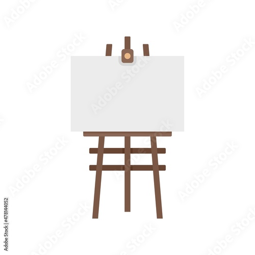 Frame easel icon flat isolated vector
