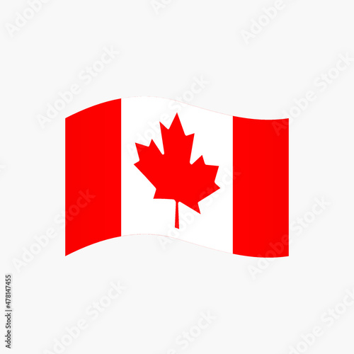 Canada Waving Flag vector illustration