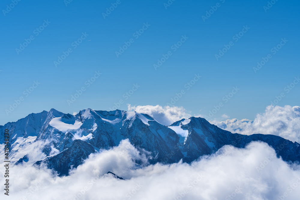 Die Alpen in Hintertux / Tirol