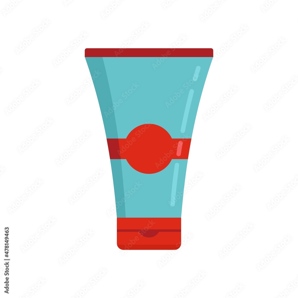 Chicken pox cream tube icon flat isolated vector Chicken pox cream tube icon flat isolated vector