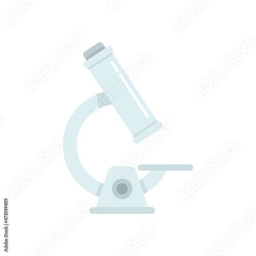 Chicken pox microscope icon flat isolated vector
