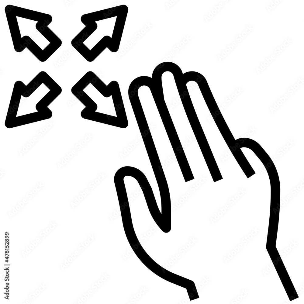 3X FREE DRAG line icon 3X FREE DRAG line icon