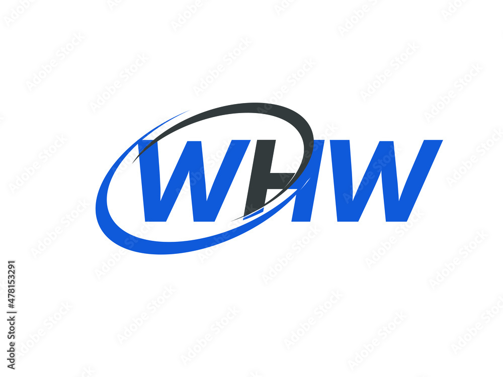 WHW letter creative modern elegant swoosh logo design WHW letter creative modern elegant swoosh logo design