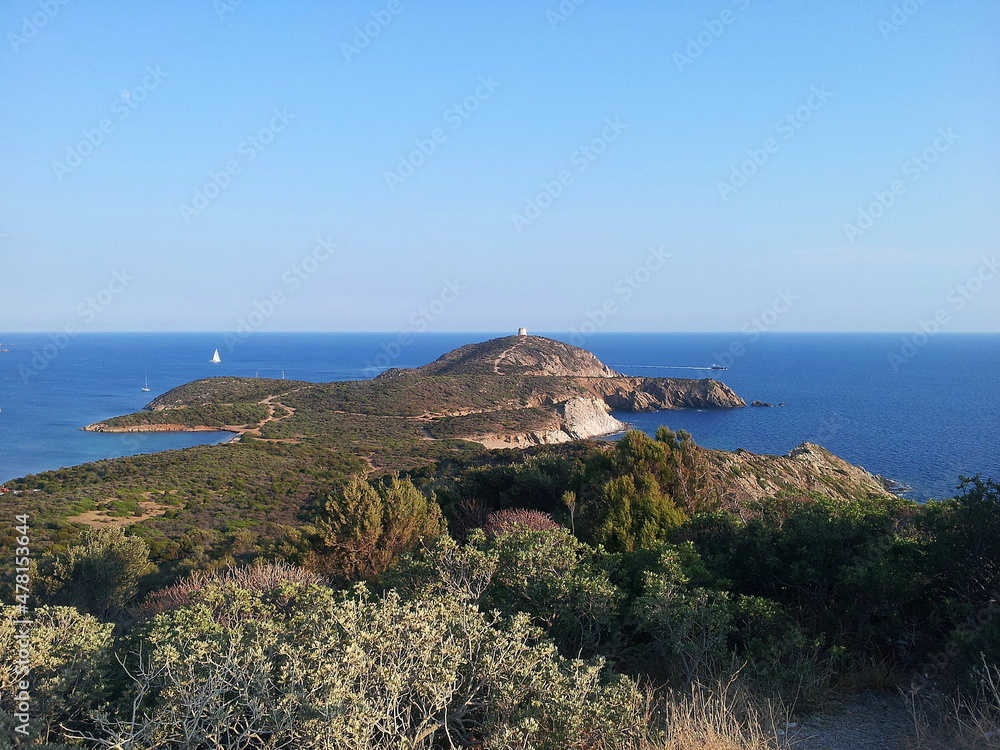 Panorama of Capo Malfatano in Sardinia, Italy