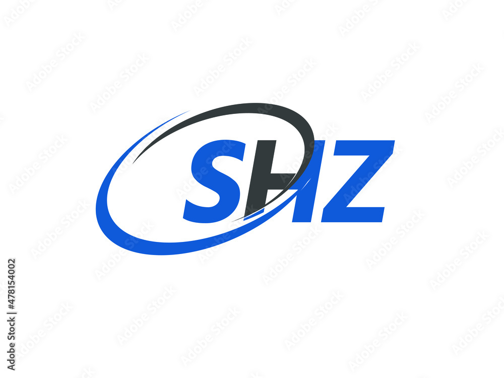 SHZ letter creative modern elegant swoosh logo design SHZ letter creative modern elegant swoosh logo design