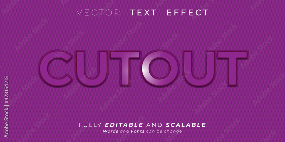 Cutout Text effect, Editable 3d style text tittle Cutout Text effect, Editable 3d style text tittle