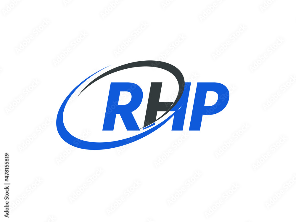 RHP letter creative modern elegant swoosh logo design RHP letter creative modern elegant swoosh logo design