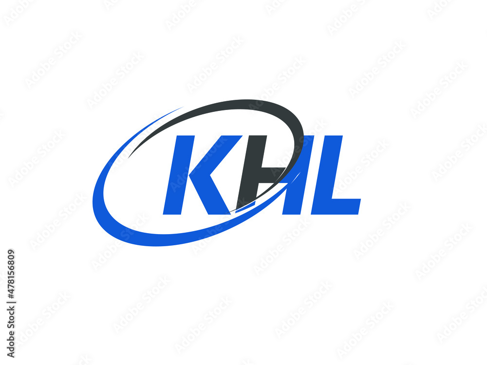 KHL letter creative modern elegant swoosh logo design KHL letter creative modern elegant swoosh logo design