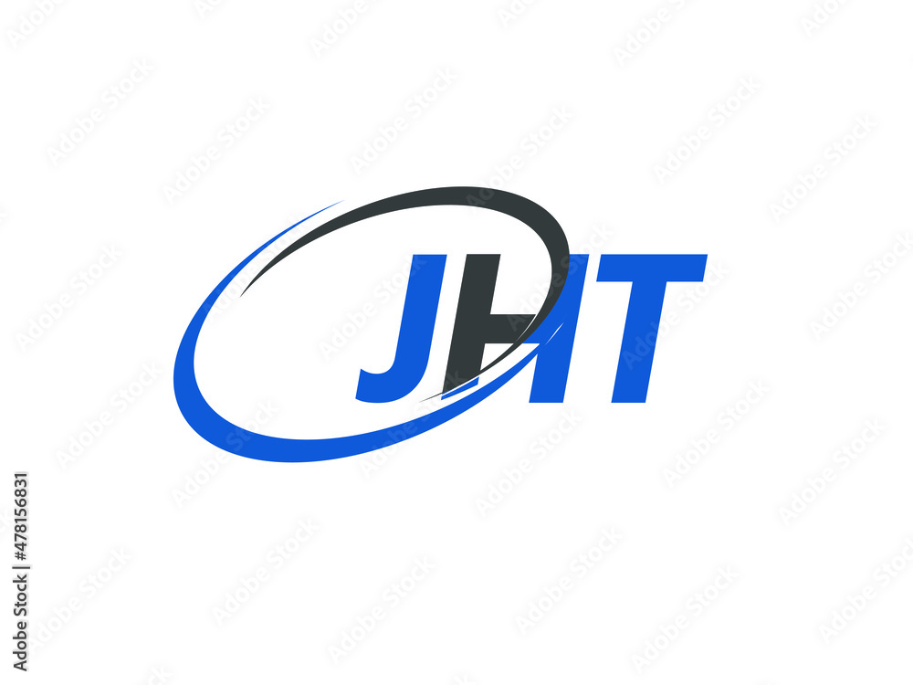 JHT letter creative modern elegant swoosh logo design JHT letter creative modern elegant swoosh logo design