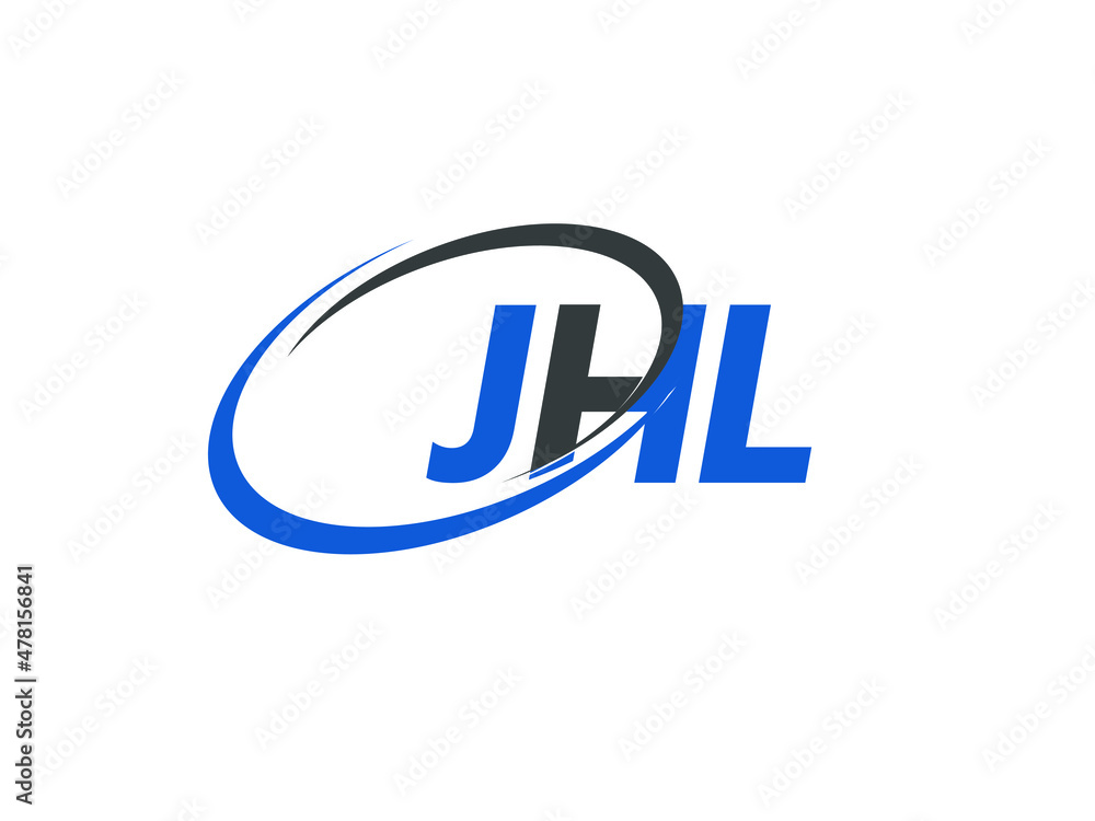 JHL letter creative modern elegant swoosh logo design JHL letter creative modern elegant swoosh logo design