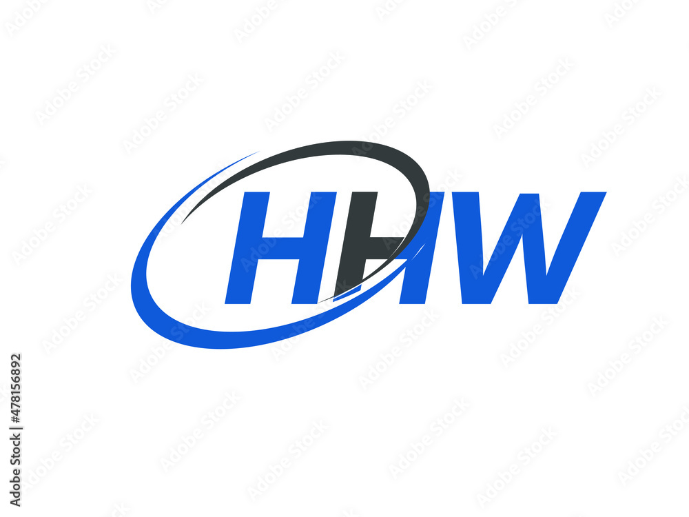 HHW letter creative modern elegant swoosh logo design HHW letter creative modern elegant swoosh logo design