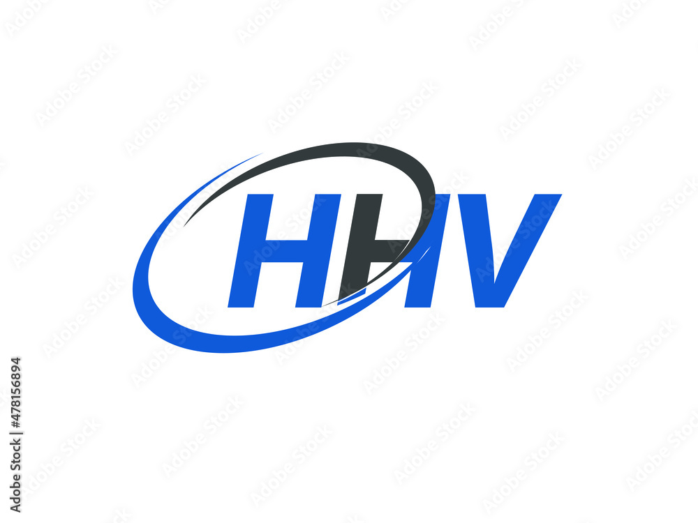 HHV letter creative modern elegant swoosh logo design HHV letter creative modern elegant swoosh logo design